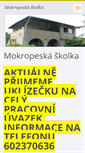 Mobile Screenshot of mokropeskaskolka.cz